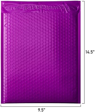 Metronic Bubble Mailers 10.5X16 Inch 500 Pack Purple Thick Padded Envelopes - Image 2