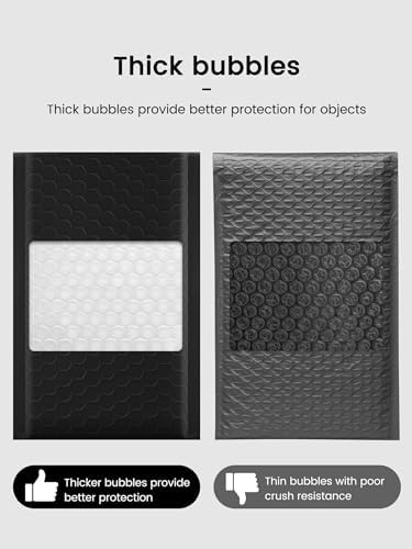 GSSUSA Black Bubble Mailers 4x7" 4000 Pack Padded Envelopes Self Seal - Image 5