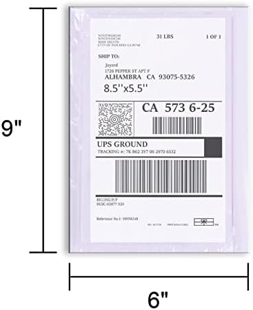 6" x 9" shipping label sleeves, 600Pcs Shipping Label Envelopes with Self-Adhesive Peel & Seal, Packing Slip Envelope Pouches for Invoices & Packaging - Image 2
