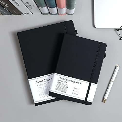 CAGIE Journal Notebook for Women Men Leather Journaling Diary Daily, Black - Image 4