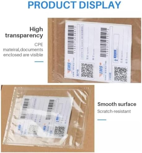 7.5" x 5.5" Shipping Label Sleeves, Label Pouches Self-Adhesive Top Loading Packing List, Clear Shipping Label Envelopes Pouches (500 Packs) - Image 4