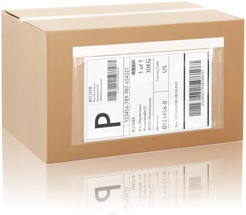 4.5" x 5.5" Shipping Label Sleeves Plastic Envelopess Self-Adhesive Top Loading Packing List Envelopes, Clear Mailing Label Pouch for Packages(200 Pack) by OnlyPaper