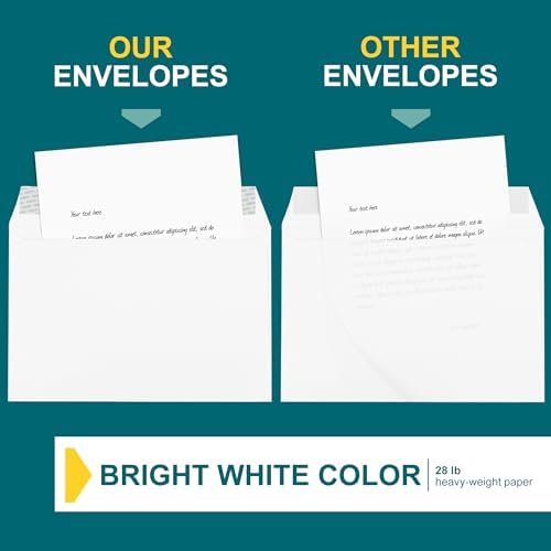 6x9 Open-Side Envelopes - 15 Pack - White, Self-Seal, Peel & Seal Closure - 28 lb Paper - Plain - Business & Personal Use - Image 5
