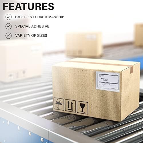 Clear Plastic Small Blank Envelope Pouch for Packing List - Return Label (Not for standard shipping labels), Documents Keeps Paper Safe While Shipping Size 4” x 6” by MT Products (100 Pieces) - Image 5