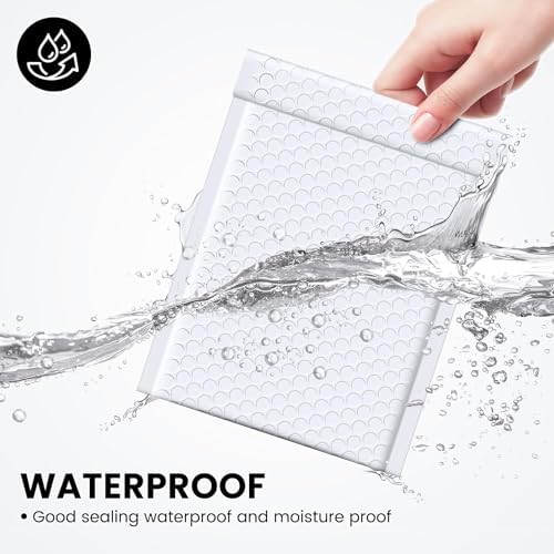 Fuxury Bubble Mailers Bulk 6x10“ 600 Pack White Padded Envelopes - Image 4