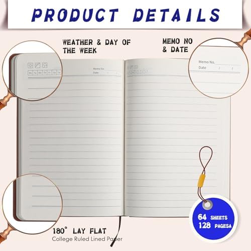 TaoBary 60 Pcs A5 PU Leather Journals Bulk Colorful Tree Journal Notebook Soft Leather Cover Lined Ruled Writing Notebook for Administrative Professionals Nurse Teacher Volunteer (Assorted Colors) - Image 4
