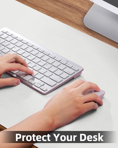 Desk mat Large, Leather Desk Pad Protector,Office Desk Mat,Mouse Pad, Non-Slip Desk Blotter, Laptop Desk Pad, Waterproof Desk Writing Pad for Office&Home (Ivory White, 48" x 24") - Image 3