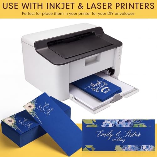Jutom #10 Letter Size Kraft Envelopes, Royal Blue, 500 Pcs - Image 3