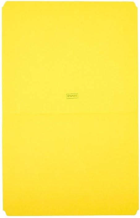 Staples File Folders, Single Tab, Letter Size, Yellow, 100/Box (ST509661-CC) - Image 4
