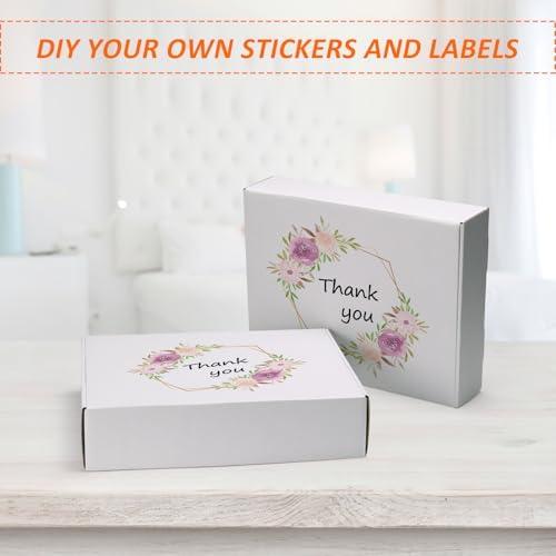 HORLIMER 13x10x3 Shipping Boxes Set of 20, White Corrugated Cardboard Mailer Box for Packing Small Business - Image 4
