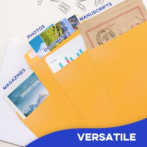 Goefun Manilla Envelopes 9x12, 100 PCS - Image 6
