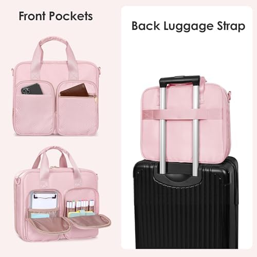 3 Ring Zipper Binder, 2 Inch Ring Binder Organizer Bag with Strap - Image 5