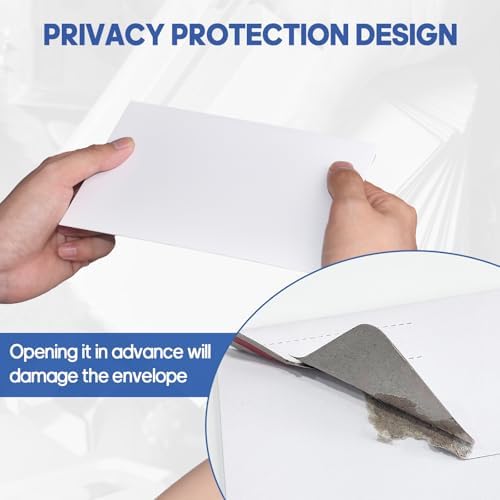 500 Pack Card Shipping Envelopes, 7x4.35in Self-Seal Hard Cardboard Mailers, for Mailing Semi-Rigid and Toploaders, Trading, Sports, Baseball Cards Mailing - Image 6