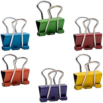 JAM PAPER Colorful Binder Clips - Small - 3/5 Inch (15 mm) - Assorted Binderclips - 6 Packs of 30 - Image 3