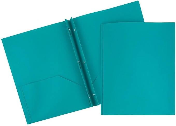 JAM PAPER Plastic 2 Pocket POP Folders - Durable School Folders with Metal Prongs Fastener Clasps - Assorted Fashion Colors - Bulk 48 Folders/Box (8 Assorted Packs of 6) - Image 2