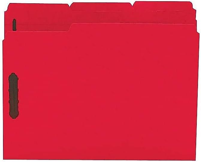 Staples Reinforced Tab Fastener Folder, Letter Size, Assorted Colors, Durable Pressboard Construction, 50/Box - Image 5