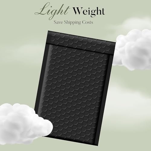 METRONIC 4x8" Bubble Mailers 19200 Pack Waterproof Black Padded Envelopes - Image 4