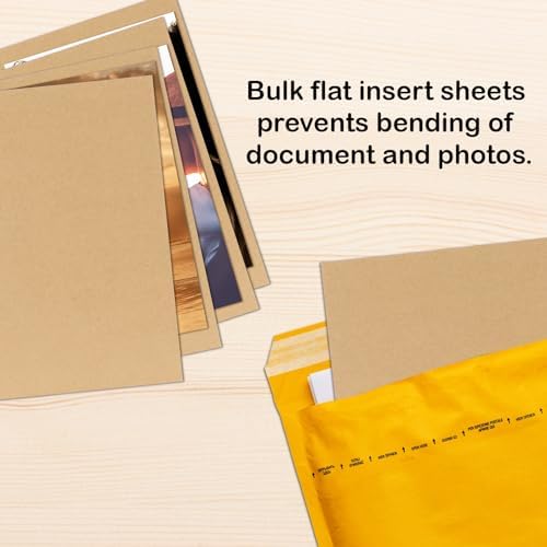 Calenzana 50 Pack 8.5x11 Inch Brown Corrugated Cardboard Sheets Flat Cardboard Sheets for Packing Mailing Dividers and DIY Crafts - Image 6