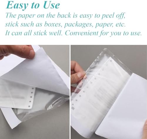100 Pack 7.5" x 5.5" Clear Self-Adhesive Top Loading Packing List/Shipping Label Envelopes Pouches - Image 5