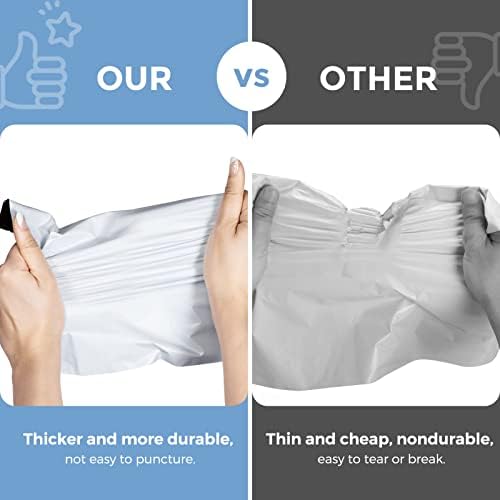 Metronic Poly Mailer 500 Pcs 12 x 15.5, Strong Adhesive Shipping Envelopes for Clothing, Waterproof Shipping Bags for Small Businesses, Flexible Mailers Poly Bags for Shipping,Packages Bags White - Image 6