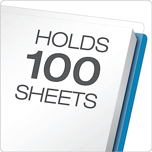Oxford Clear Front Report Covers, Light Blue, Letter Size, 25 per Box (55801) - Image 6