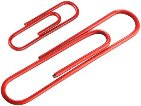 JAM PAPER Combo Pack Colorful Paper Clips - Standard & Jumbo - Red Paperclips - 1 Pack of 100 & 1 Pack of 75 - Image 3
