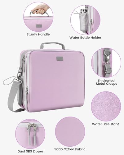 Zipper Binder 3 Inch D-Ring 3 Ring with Water Bottle Holder - Image 4