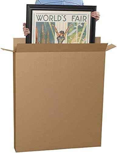 Box USA Moving Boxes, 40"L x 5"W x 45"H 10-Pack Large Side Loading Corrugated Cardboard Box for Packing, Shipping and Storage - Image 5