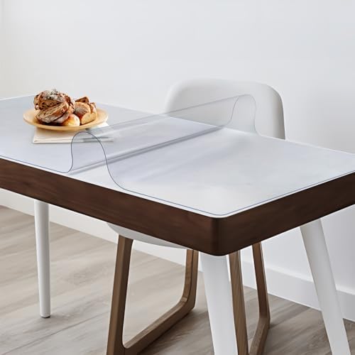 Vicwe Clear Table Cover Protector, 36 x 78 Inch Table Cover, Anti-Scratch - Image 2