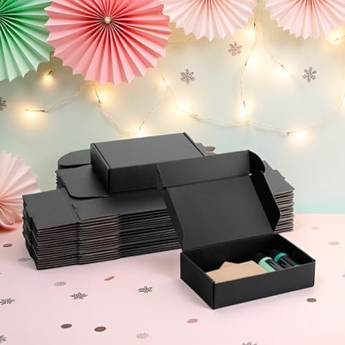 8x5x2 inch Black Shipping Boxes for Small Business- Set of 25 - Image 6