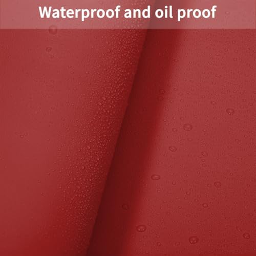 Leather Table Pad,1.8mm Thick,40x96 Inch,Dining Table Pad,Table Pads for Dining Room Table Rectangular,Table Protector for Dining Room Table,Dining Table Cover(Black+Wine Red,40x96) - Image 4