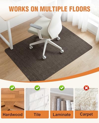 Carvapet 36x48 Office Chair Mat for Carpet Hardwood Floor Protector Rug - Image 6