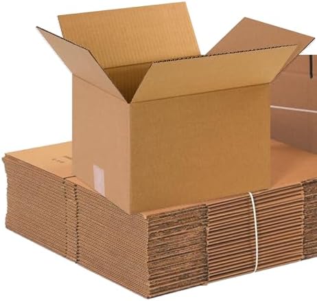 BOX USA Shipping Boxes 12"L x 10"W x 8"H, 25-Pack Small Corrugated Cardboard Box Shipping, Packaging, Moving, Storage Box for Home or Business, Strong Wholesale Bulk Boxes by BOXUSA