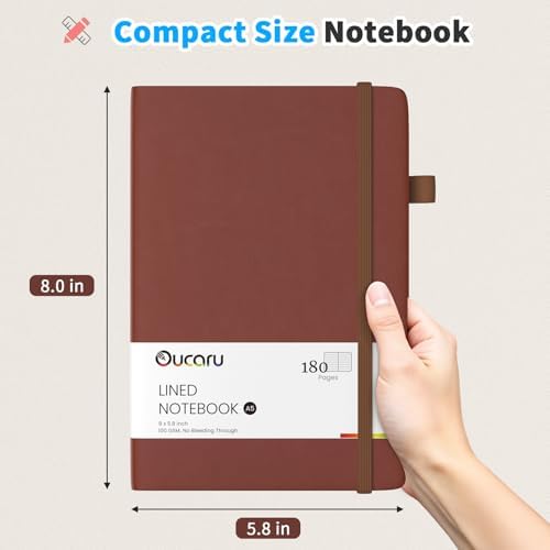 Oucaru Bulk 24 Pack A5 Lined Journal Notebook Set, 180 Pages 100 GSM Paper - Image 2