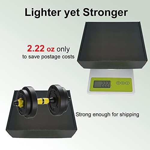 25 Pack 7x6x2'' Small Shipping Boxes, Black Corrugated Cardboard Mailers for Mailing Packaging Business (BK762-25) - Image 3