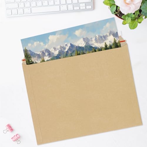 zmybcpack 25 Pack Large Kraft Rigid Mailer 10"x13.5" Rigid Envelopes - Image 5