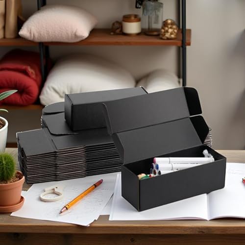 9x3x3 inch Black Shipping Boxes for Small Business- Set of 25 - Image 4