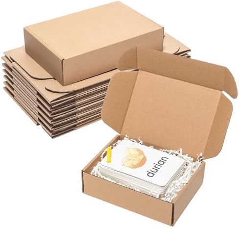 Wowxyz 7x5x2 Inches Shipping Boxes 25 Pack Corrugated Cardboard Brown Box by Wowxyz