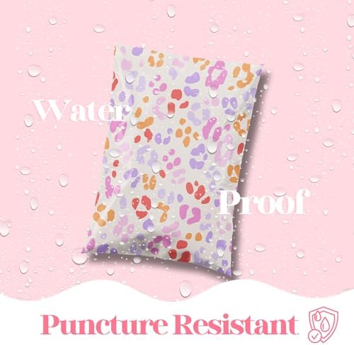 Pretty Package Store Poly Mailer 14.5x19, Preppy Leopard, 100 Pack - Image 4