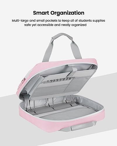 4 Inch Zipper Binder 3 Ring with Shoulder Strap,Tough/Multi-Pocket - Image 5