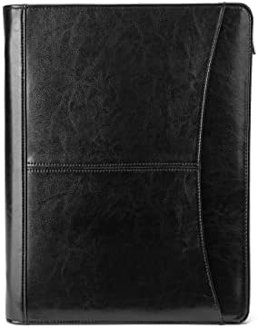 Vegan Leather Portfolio with Front Pocket for 8.5 x 11" Legal Pad by Geslun
