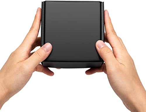 Timirog Small Shipping Boxes 4x4x2 Inch 25 Pack Black Corrugated Cardboard - Image 6