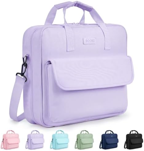 Sooez Zipper Binder Bag, 3 Inch 3 Ring Binder with D-Ring, Holds 900 Sheets by Sooez