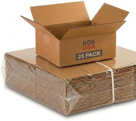 BOX USA Shipping Boxes Medium 12"L x 9"W x 5"H 25-Pack - Corrugated Cardboard Box for Moving, Mailing, Packing, Packaging and Storage by BOXUSA