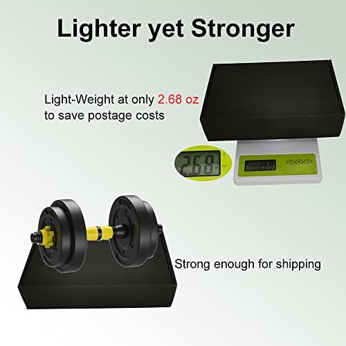 50 Pack 9x6x2'' Small Shipping Boxes, Black Corrugated Cardboard Mailers for Mailing Packaging Small Business (BK962-50) - Image 3