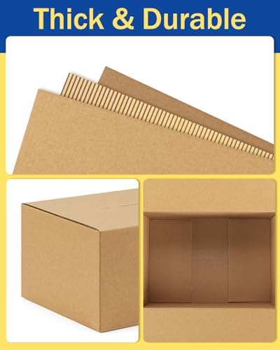 Assorted-Sizes-Shipping-Boxes-45-Pack: 8x6x4 & 9x6x4 & 10x7x5 Small-Shipping-Boxes-Mailers, Brown Corrugated-Cardboard-Boxes-for-Packing-Small-Business Mailing - Image 4