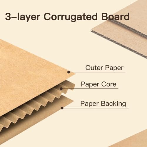 50 Pack 6x4x3 Inches Brown Corrugated Mailer Boxes -Corrugated Cardboard Mailing Boxes for Small Business Packaging and Gift Presentation - Image 4