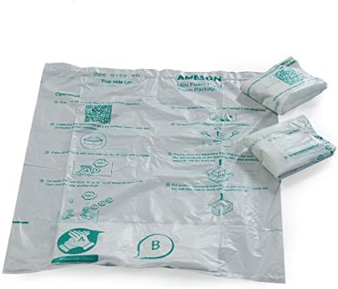 Foam Bag for Packaging 16 Pack Handy Bags #10,14” x 16" Room Temperature Expanding Foam Bags, Pack of 16 by MINIAIREASI