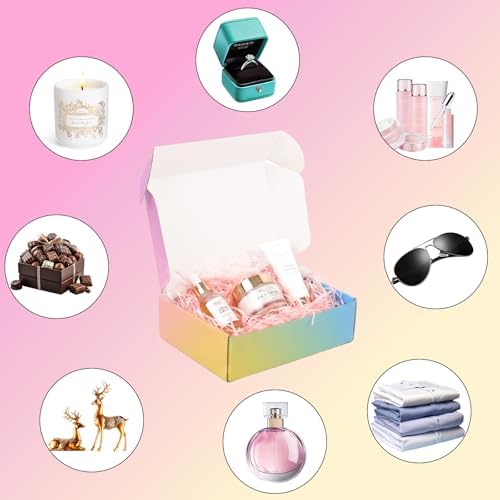 Shipping Boxes Small 7x5x2", 50 Pack Colorful Corrugated Cardboard Boxes, Mailer Boxes for Small Business Mailing Packaging - Image 6