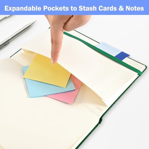 Lined Journal Notebooks, 4 Pack 160 Pages, 5.5x 8.2-Inch Journals for Women Men, Hardcover Notebook with 100 gsm Thick Paper, A5 Size College Ruled Notebook for Writing/Travel/Work (Assorted Color-4 Pack) - Image 6